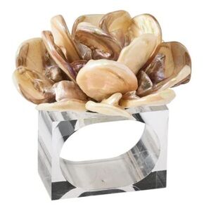 NWT KIM SEYBERT TAHITI NAPKIN RINGS SET OF 2 NEW